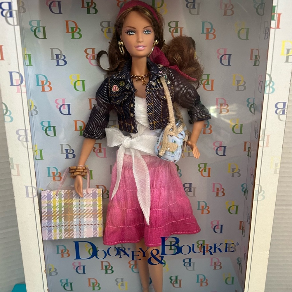 NIB - Dooney & Bourke Barbie Doll Collectors Pink Label